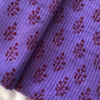 Hand Block Print aus Indien – PURPLE PAISLEY